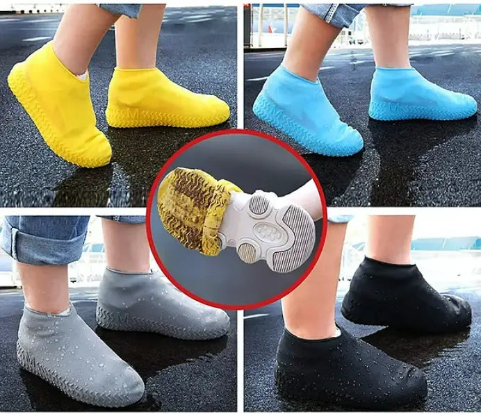 3 Cubre Zapatos Impermeables de Silicón Antiderrapantes